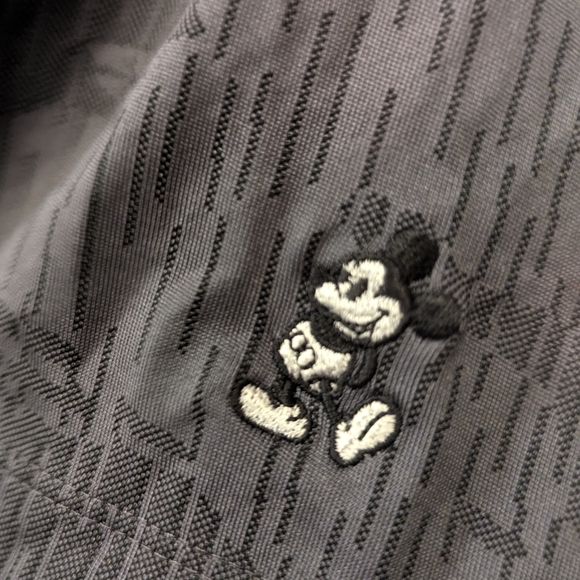 Nike Men Golf Dri-Fit Disney Mickey mouse camo polo short sleeve shirt gray XXL - Picture 12 of 14